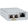 Allied Telesis MMC2000/SC Transceiver/Media Converter - 1 x Network (RJ-45) - 1 x SC Ports - Multi-mode - Gigabit Ethernet - 10/100/1000Base-T, 1000Base-SX - 1640.42 ft - AC Adapter - Wall Mountable, Rack-mountable - TAA Compliant