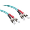 Axiom ST/ST 10G Multimode Duplex OM3 50/125 Fiber Optic Cable 25m - TAA Compliant - 82.02 ft Fiber Optic Network Cable for Network Device - First End: 2 x ST Network - Male - Second End: 2 x ST Network - Male - 10 Gbit/s - 50/125 µm - Aqua - TAA Comp