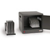 Bretford CUBE Micro Station - Up to 14" Screen Support - 16.5" Height x 18.3" Width x 17" Depth - Desktop, Countertop, Wall Mountable - Steel - Charcoal