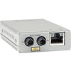 Allied Telesis MMC200/ST Transceiver/Media Converter - 1 x Network (RJ-45) - 1 x ST Ports - Multi-mode - Fast Ethernet - 10/100Base-TX, 100Base-FX - 1.24 Mile - AC Adapter - Wall Mountable, Rack-mountable - TAA Compliant