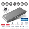 SIIG USB-C Triple Video MST Docking Station with PD - Triple 1080p Displays - 65W PD Charging - USB-A 5Gbps - MST Docking station - 1x DisplayPort & 2x HDMI, PD 65W - Dual or Triple Monitor MST USB-C Dock 1080p (1x DisplayPort and 2x HDMI) DP 1.4 Alt