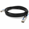 AddOn Fiber Optic Network Cable - 32.81 ft Fiber Optic Network Cable for Network Device - First End: 1 x QSFP+ Network - Male - Second End: 1 x QSFP+ Network - Male - 40 Gbit/s - 1 - TAA Compliant