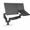 HAT Design Works 7050-800-500SR Mounting Arm for Notebook, Monitor - Vista Black - Landscape/Portrait - TAA Compliant - Height Adjustable - 2 Display(s) Supported - 24" Screen Support - 25 lb Load Capacity - 100 x 100 - VESA Mount Compatible