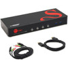 SIIG 4 Port 4K 60HZ DisplayPort 1.2 KVM Switch with USB 3.0 and Multi-Media ports - 4K 60Hz Single Display - UHD DP 1.2 USB KVM Switch with USB 3.0 Hub & Audio - 4 Port DisplayPort KVM Switch with Audio/ Hotkey / Manual Switching - 3840 x 2160 60Hz -