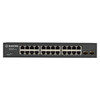 Black Box Gigabit Ethernet Managed Switch - (24) RJ-45, (2) SFP - 24 Ports - Manageable - 10/100/1000Base-T - TAA Compliant - 2 Layer Supported - Modular - 2 SFP Slots - Twisted Pair, Optical Fiber - 1U High - Desktop, Rack-mountable - 1 Year Limited