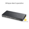 ZYXEL 48-port GbE Smart Managed Switch - 50 Ports - Manageable - 4 Layer Supported - Modular - 6 SFP Slots - 40 W Power Consumption - Twisted Pair, Optical Fiber - Rack-mountable - Lifetime Limited Warranty