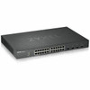 ZYXEL 24-port GbE Smart Managed Switch with 4 SFP+ Uplink - 24 Ports - Manageable - 2 Layer Supported - Modular - 24.60 W Power Consumption - Twisted Pair, Optical Fiber - Rack-mountable - Lifetime Limited Warranty
