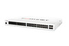 Fortinet FortiSwitch FS-148E Ethernet Switch - 48 Ports - Manageable - 2 Layer Supported - Modular - 4 SFP Slots - 19.80 W Power Consumption - Optical Fiber, Twisted Pair - 1U High - Rack-mountable