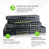 ZYXEL 24-port GbE Smart Managed Switch - 24 Ports - Manageable - Gigabit Ethernet - 10/100/1000Base-T - 2 Layer Supported - 15.50 W Power Consumption - Twisted Pair - Wall Mountable, Rack-mountable - Lifetime Limited Warranty