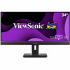 ViewSonic Ergonomic VG3456A - 34" 21:9 Ultrawide 1440p IPS Monitor with Built-In Docking, 100W USB-C, RJ45 - 300 cd/m² - ViewSonic VG3456A 34 Inch 21:9 UltraWide QHD 1440p IPS Monitor with Ergonomics Design, 100W USB C, Docking Built-In, Gigabit Ethe