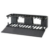 Panduit NetManager High Capacity Horizontal Cable Manager - Rack Cable Management Panel - 1 - 3U Rack Height - 19" Panel Width
