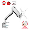 SIIG Single Monitor Aluminum Heavy Duty Desk Mount with USB and Audio Ports - 17" to 43" - Single Monitor Aluminum Heavy Duty desk Mount with USB and Audio Ports - 17" to 43" , Max Load 33 Ibs, Quick access USB-A 5Gbps & audio port, Fully Adjustable,