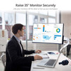 SIIG Single Monitor Aluminum Heavy Duty Desk Mount with USB and Audio Ports - 17" to 43" - Single Monitor Aluminum Heavy Duty desk Mount with USB and Audio Ports - 17" to 43" , Max Load 33 Ibs, Quick access USB-A 5Gbps & audio port, Fully Adjustable,