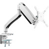SIIG Single Monitor Aluminum Heavy Duty Desk Mount with USB and Audio Ports - 17" to 43" - Single Monitor Aluminum Heavy Duty desk Mount with USB and Audio Ports - 17" to 43" , Max Load 33 Ibs, Quick access USB-A 5Gbps & audio port, Fully Adjustable,