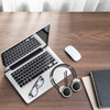 Spracht Prestige Combo Headset - USB - Wired/Wireless - Bluetooth - 33 ft - Over-the-head - Noise Cancelling Microphone - Black