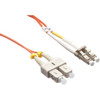 Axiom LC/SC Multimode Duplex OM2 50/125 Fiber Optic Cable 60m - TAA Compliant - 196.85 ft Fiber Optic Network Cable for Network Device - First End: 2 x LC Network - Male - Second End: 2 x SC Network - Male - 50/125 µm - Orange - TAA Compliant