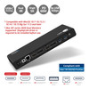 SIIG USB 3.1 Type-C Dual 4K Docking Station with Power Delivery 60W - Thunderbolt 3 Compatible - Hybrid Universal Laptop Docking Station with 60W Power Delivery - Dual Monitor 4K60Hz HDMI & DisplayPort - USB-C Docking Station for USB-C/TB3 Laptops wi