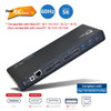 SIIG USB 3.0 4K Dual Video Docking Station - USB-C / USB 3.0 Docking Station- Supports 4K60Hz Ultra HD Dual Monitors - USB-C - 6x USB-A 5Gbps ports - Hybrid HDMI and DisplayPort ports - DisplayLink Certified - 5Gbps throughput - USB-C Dock for PC Lap