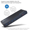 SIIG USB 3.0 4K Dual Video Docking Station - USB-C / USB 3.0 Docking Station- Supports 4K60Hz Ultra HD Dual Monitors - USB-C - 6x USB-A 5Gbps ports - Hybrid HDMI and DisplayPort ports - DisplayLink Certified - 5Gbps throughput - USB-C Dock for PC Lap