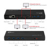 SIIG USB 3.0 4K Dual Video Docking Station - USB-C / USB 3.0 Docking Station- Supports 4K60Hz Ultra HD Dual Monitors - USB-C - 6x USB-A 5Gbps ports - Hybrid HDMI and DisplayPort ports - DisplayLink Certified - 5Gbps throughput - USB-C Dock for PC Lap