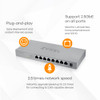 ZYXEL MG-108 Ethernet Switch - 5 Ports - 2.5 Gigabit Ethernet - 2.5GBase-T - 2 Layer Supported - 12.24 W Power Consumption - Twisted Pair - Wall Mountable, Desktop - 5 Year Limited Warranty