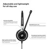 EPOS IMPACT SC 665 Headset - Stereo - Mini-phone (3.5mm) - Wired - On-ear - Binaural - Ear-cup - Noise Cancelling, Electret, Condenser, Uni-directional Microphone - Silver, Black