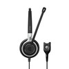 EPOS IMPACT SC 638 Headset - Mono - Easy Disconnect - Wired - On-ear - Monaural - Ear-cup - Noise Cancelling, Electret, Uni-directional, Condenser Microphone - Black, Silver
