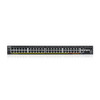 ZYXEL 48-port GbE L3 Access PoE+ Switch with 6 10G Uplink (960 W) - 50 Ports - Manageable - Gigabit Ethernet, 10 Gigabit Ethernet - 100/1000Base-T, 10GBase-X, 10GBase-T - 3 Layer Supported - Modular - 1161.60 W Power Consumption - 960 W PoE Budget - 
