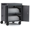 Bretford CUBE Cart - 2 Shelf - 4 Casters - Steel - 30" Width x 26.5" Depth x 37.5" Height - Charcoal - For 32 Devices