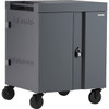 Bretford CUBE Cart - 2 Shelf - Push Handle Handle - 4 Casters - Steel, Polypropylene - 30" Width x 26.5" Depth x 37.5" Height - Charcoal - For 32 Devices