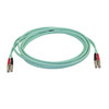StarTech.com 3m (10ft) LC/UPC to LC/UPC OM4 Multimode Fiber Optic Cable, 50/125µm LOMMF/VCSEL Zipcord Fiber, 100G, LSZH Fiber Patch Cord - 3m (9.8ft) OM4 Multimode LC/LC-UPC Fiber Cable; 1/10/40/100 Gbps Full Duplex; 50/125µm Core w/ Aramid Sheath; B