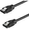 StarTech.com 0.3 m Round SATA Cable - Latching Connectors - 6Gbs SATA Cord - SATA Hard Drive Power Cable - (SATRD30CM) - 0.3 m round SATA cable with straight latching connections - Supports data transfer rates of up to 6Gbs with SATA 3.0 compliant dr