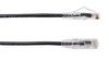 Black Box Slim-Net Cat.6a UTP Patch Network Cable - 3 ft Category 6a Network Cable for Patch Panel, Wallplate, Network Device - First End: 1 x RJ-45 Network - Male - Second End: 1 x RJ-45 Network - Male - 10 Gbit/s - Patch Cable - Gold Plated Contact