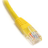 StarTech.com 15 ft Yellow Molded Cat5e UTP Patch Cable - Make Fast Ethernet network connections using this high quality Cat5e Cable, with Power-over-Ethernet capability - 15ft Cat5e Patch Cable - 15ft cat 5e patch cable - 15ft Cat5e Patch Cord - 15ft