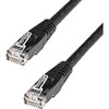 StarTech.com 15ft CAT6 Ethernet Cable - Black Molded Gigabit - 100W PoE UTP 650MHz - Category 6 Patch Cord UL Certified Wiring/TIA - 15ft Black CAT6 Ethernet cable delivers Multi Gigabit 1/2.5/5Gbps & 10Gbps up to 160ft - 650MHz - Fluke tested to ANS