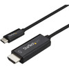StarTech.com 3ft (1m) USB C to HDMI Cable - 4K 60Hz USB Type C DP Alt Mode to HDMI 2.0 Video Display Adapter Cable - Works w/Thunderbolt 3 - Black 3.3ft/1m USB Type C DP Alt Mode HBR2 to HDMI 2.0 Cable 4K 60Hz/1080p | 7.1 Audio | HDCP 2.2/1.4 - Video