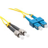 Axiom SC/ST Singlemode Duplex OS2 9/125 Fiber Optic Cable 15m - TAA Compliant - 49.21 ft Fiber Optic Network Cable for Network Device - First End: 2 x SC Network - Male - Second End: 2 x ST Network - Male - 9/125 µm - Yellow - TAA Compliant