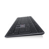Dell Premier KB900 Keyboard - Wireless Connectivity - Bluetooth - 2.40 GHz - USB Interface Multimedia, Calculator, Mute, Play/Pause, Adjustable Backlighting, Print Hot Key(s) - ChromeOS - PC, Mac - Scissors Keyswitch - Graphite