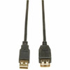 Tripp Lite by Eaton 3ft USB 2.0 Hi-Speed Extension Cable Shielded A Male / Female 3' - USB - Extension Cable - 3 ft - 1 x Type A Male USB - 1 x Type A Female USB - Shielding - Black