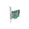 SIIG DP USB 3.0 4-Port PCIe Host Card - PCI Express 2.0 x1 - External - 4 USB Port(s) - 4 USB 3.0 Port(s) - UASP Support - PC