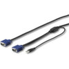 StarTech.com 10 ft. (3 m) USB KVM Cable for StarTech.com Rackmount Consoles - VGA and USB KVM Console Cable (RKCONSUV10) - 10 ft. (3 m) USB KVM Cable enables your switch kit to conveniently operate your server - USB and VGA KVM cord specifically desi