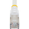 StarTech.com 10ft CAT6a Ethernet Cable, White Low Smoke Zero Halogen (LSZH) 10 GbE 100W PoE S/FTP Snagless RJ-45 Network Patch Cord - 10ft White Low Smoke Zero Halogen (LSZH) Shielded CAT6A Ethernet Cable - 10GbE Multi Gigabit 1/2.5/5/10Gbps - 100W P