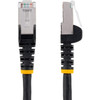 StarTech.com 4ft CAT6a Ethernet Cable, Black Low Smoke Zero Halogen (LSZH) 10 GbE 100W PoE S/FTP Snagless RJ-45 Network Patch Cord - 4ft Black Low Smoke Zero Halogen (LSZH) Shielded CAT6A Ethernet Cable - 10GbE Multi Gigabit 1/2.5/5/10Gbps - 100W PoE