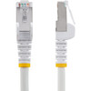 StarTech.com 20ft CAT6a Ethernet Cable, White Low Smoke Zero Halogen (LSZH) 10 GbE 100W PoE S/FTP Snagless RJ-45 Network Patch Cord - 20ft White Low Smoke Zero Halogen (LSZH) Shielded CAT6A Ethernet Cable - 10GbE Multi Gigabit 1/2.5/5/10Gbps - 100W P