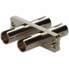 AddOn ST Female to ST Female SMF Duplex Fiber Optic Adapter - 100% compatible and guaranteed to work