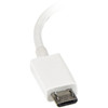 StarTech.com 5in White Micro USB to USB OTG Host Adapter M/F - Connect your USB On-The-Go capable tablet computer or Smartphone to USB 2.0 devices (thumb drives / USB mouse or keyboard / etc.) - Micro USB OTG Adapter - White Micro USB Host OTG Cable 