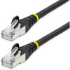 StarTech.com 12ft CAT6a Ethernet Cable, Black Low Smoke Zero Halogen (LSZH) 10 GbE 100W PoE S/FTP Snagless RJ-45 Network Patch Cord - 12ft Black Low Smoke Zero Halogen (LSZH) Shielded CAT6A Ethernet Cable - 10GbE Multi Gigabit 1/2.5/5/10Gbps - 100W P