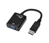 SIIG DisplayPort to VGA Adapter - DisplayPort Male Digital Audio/Video, HD-15 Female VGA - 9.5"