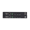 Black Box 4K USB 2.0 RS-232 Audio Video Extender DisplayPort - 1 Input Device - 1 Output Device - 330 ft Range - 2 x Network (RJ-45) - 3 x USB - DisplayPort - 4K - 3840 x 2160 - Twisted Pair - Category 7