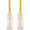 AddOn 1ft RJ-45 (Male) to RJ-45 (Male) Straight Yellow Cat6 UTP Slim PVC Copper Patch Cable - 100% compatible and guaranteed to work